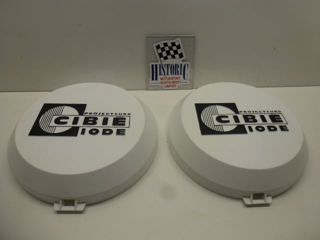 PAIR OF ORIGINAL CIBIE SUPER OSCAR LAMP COVERS