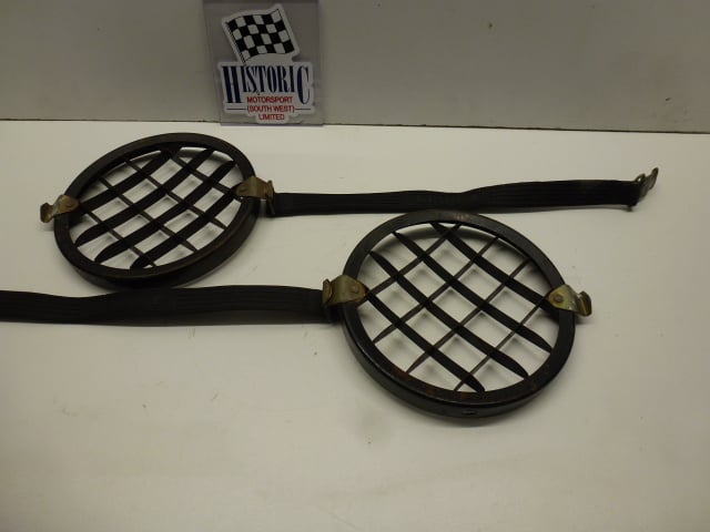 ORIGINAL CIBIE OSCAR LAMP GRILLS WITH RUBBER STRAP