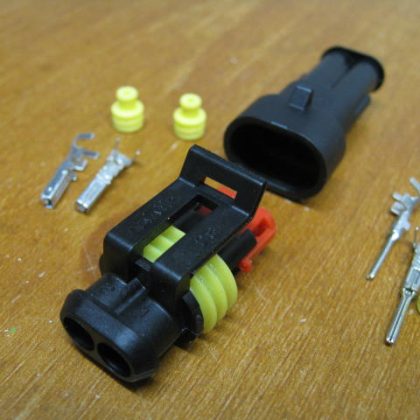 WATERPROOF 2 PIN ELECTRICAL CONNECTERS,