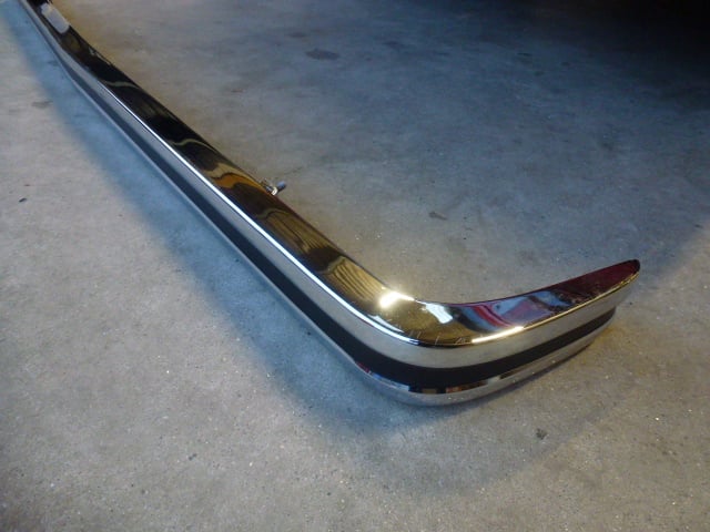 MK1 FIESTA, CHROME FRONT BUMPER WITH BLACK INSERT, MAGNUM PANELS