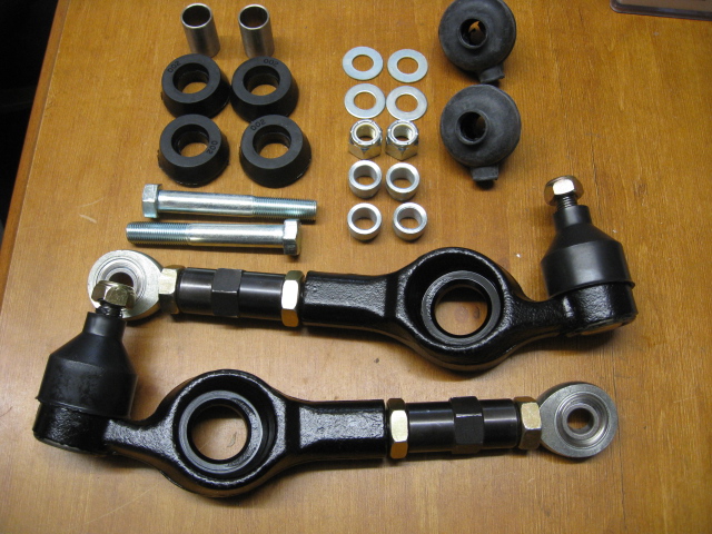 ESCORT MK1, MK2 ,ROSE JOINTED,IN-SITU ADJUSTABLE TCA, WITH BLACK POLYSPORT BUSHES