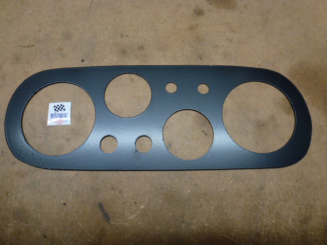MK1 ESCORT, 6 DIAL DASH, REPLACEMENT GAUGE, ALLOY PLATE, BLACK