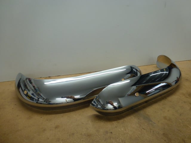 MK1 ESCORT, CHROME FRONT 1/4 BUMPERS
