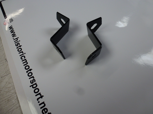 MK2 ESCORT, LIGHT WEIGHT, ALLOY REAR BUMPER BRACKETS, POWDERCOATED BLACK