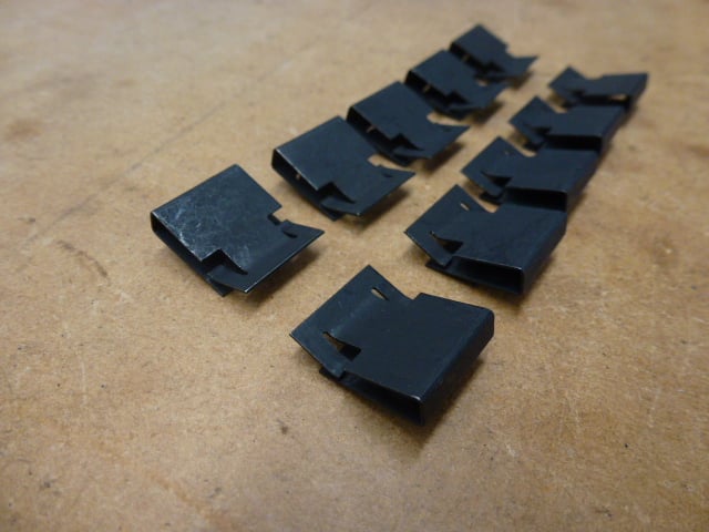 Mk2 ESCORT, DOOR, OUTER WEATHER STRIP CLIPS, PACK OF 10