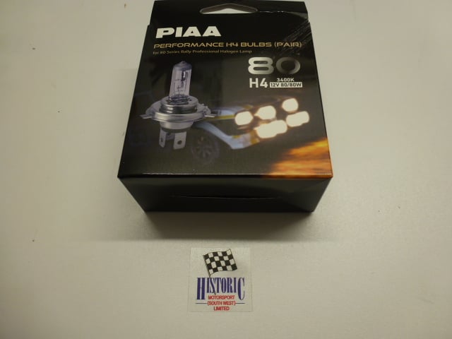 PAIR OF PIAA H4, H-80E, HEADLIGHT BULBS