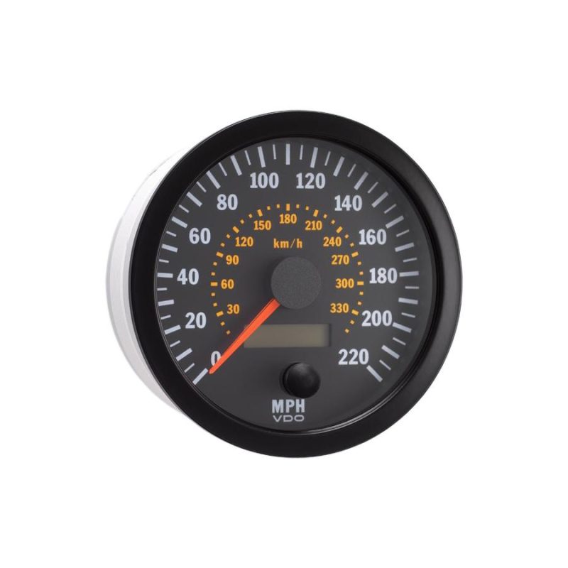 VDO, COCKPIT VISION,SPEEDOMETER, 100mm DIAMETER, 220MPH/320KPH