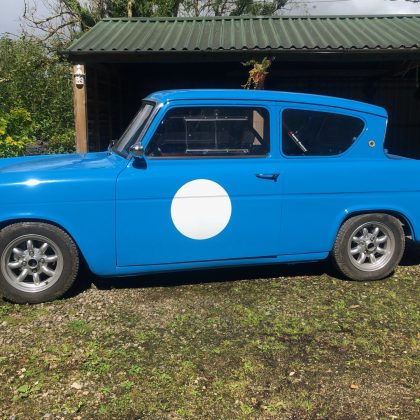 1962 FORD ANGLIA 105E WITH 2 LITRE BLACK TOP ENGINE