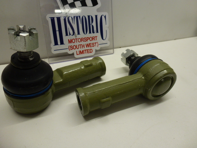 PAIR OF MK2 ESCORT, RS2000, REPLICA, GREEN TRACK ROD ENDS, TIE ROD ENDS