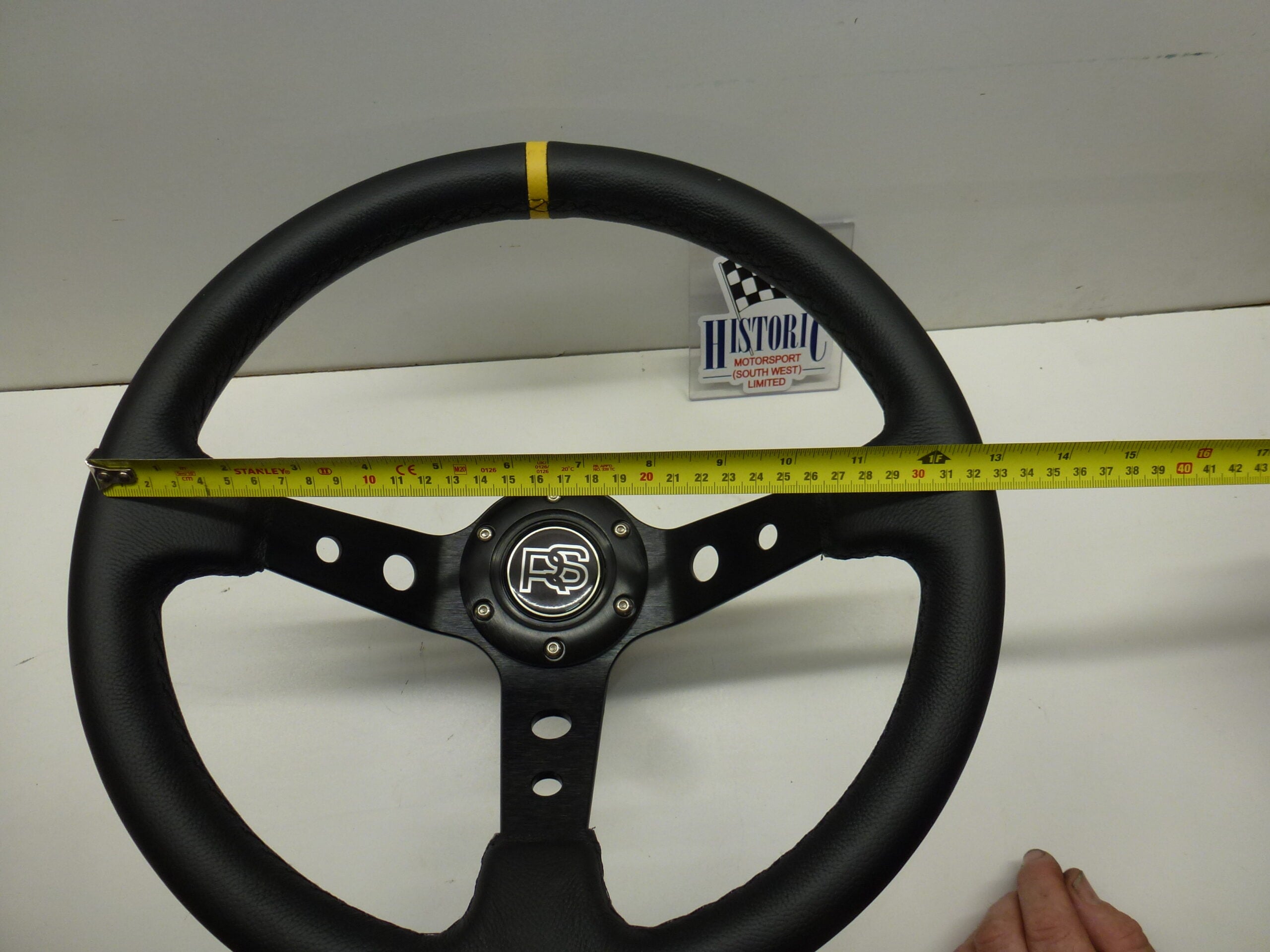 MK2 ESCORT, 350mm LEATHER RIMMED RALLY STEERING WHEEL - Image 8